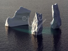 Three tower iceberg in Middle Cove